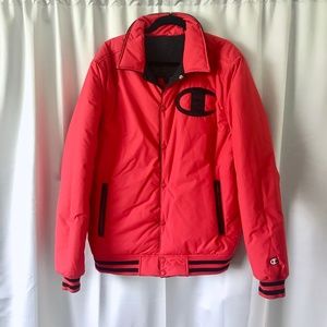 Champion Collection Edition Big C Logo & Back Logo Reversible Puffer Jacket